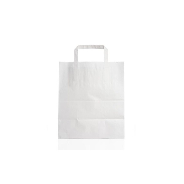 hellenic_clean_products_paper_bag_white Τσάντες Χάρτινες Λευκές με Ενισχυμένο Χεράκι