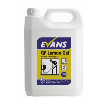 Evans Αποσμητικό & Καθαριστικό Γενικής Χρήσης Gp Lemon Gel 5lt