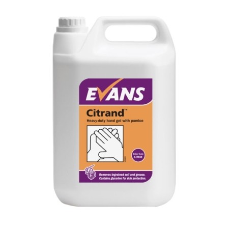 Evans Τζελ Κρεμοσάπουνο Με Κόκκους Citrand 5lt