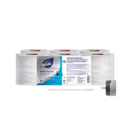 Maxi Επαγγελματικό Χαρτί Υγείας 2Φ Center Pull 6x600gr